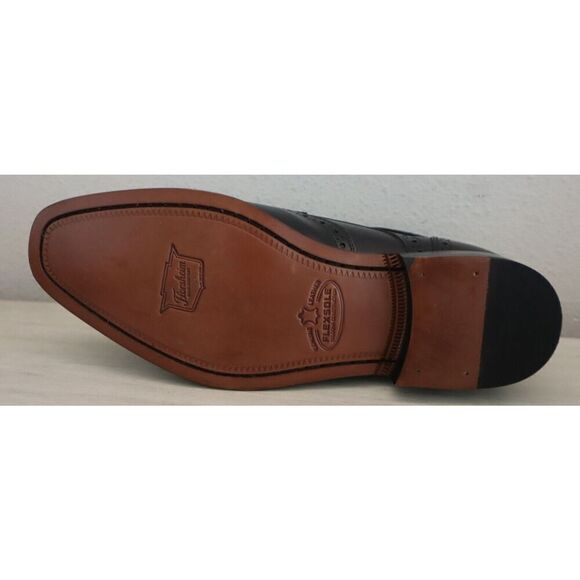 Florsheim 12198-001 Men's Sz 9W Black Leather Conetta Wing Tip Oxfords - Picture 5 of 13